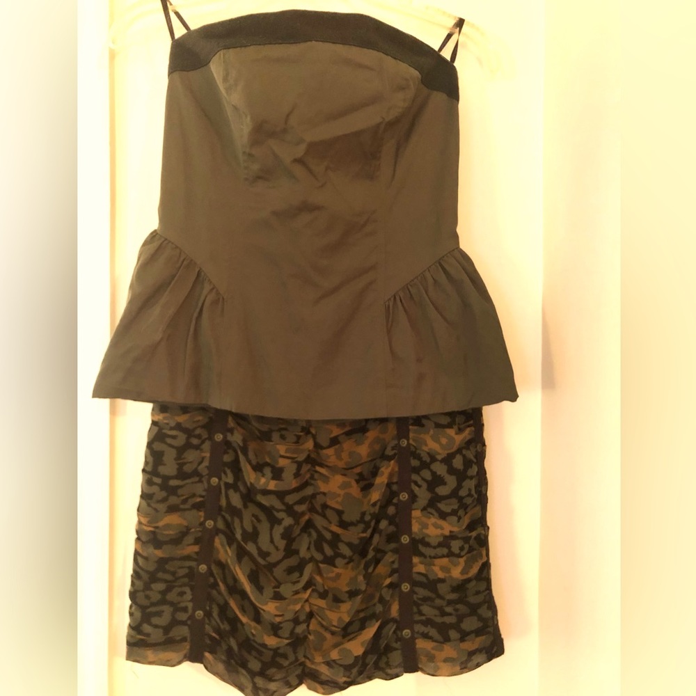 Strapless Top and Skirt Coord set Military Style